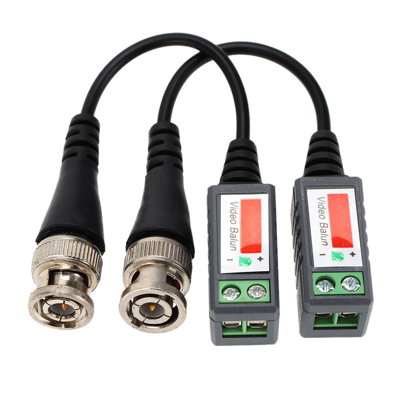 CCTV Camera Passive Video Balun BNC Connector Coaxial Cable Adap